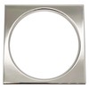 Westbrass R313-05 Square Brass Shower Tile with Round Strainer Grid