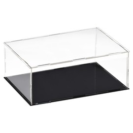 sourcing map Acrylic Clear Display Case Box Dustproof Protection Showcase Cube Collectibles Show Box 30x20x10cm