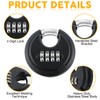 Maitys 10 Pack 4 Digit Combination Locks Stainless Steel Code
