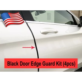 MyFrameAccessory 4PCS BLACK Door Edge Scratch Protector Guard Trim Molding For Jeep 2002-2018