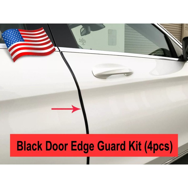 MyFrameAccessory 4PCS BLACK Door Edge Scratch Protector Guard Trim Molding
