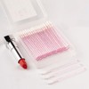 100PCS Disposable Crystal Lip Brushes - Premium Pink Lip Gloss