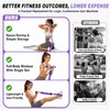 3-Tube Exercise Band for Women, Pedal Resistance Band with Handle,
