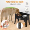 URPOWER Mess Proof Elevated Dog Bowls 4 Height Adjustable Raised