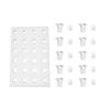 DOITOOL 24 Hydroponic Sponges Planting Tool Planting Tray with 24