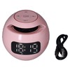 Multifunctional Bluetooth 5.0 Alarm Clock Speaker Rechargeable Ball Shape Portable