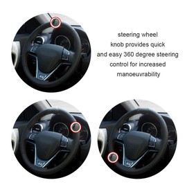 Steering Wheel Knob for Car, Universal Car Steering Wheel Knob, Universal Steering Wheel Knob, Steering Wheel Ball Control, Black Steering Wheel Knob, Universal Car Steering Wheel Knob Grip Ball