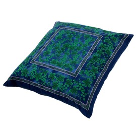 Nishikawa PG12103096 Zabuton Cover, 8.2 x 24.8 inches (59 x 63 cm), Washable, Green Grape Pattern, Made in Japan, Blue
