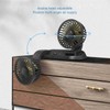 Electric Car Fan 360° Rotatable DoubleHead 5 Blades 2 Speeds