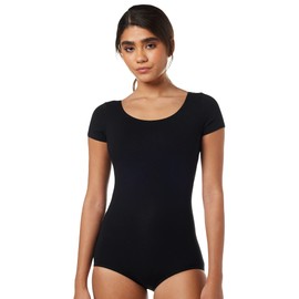 Capezio Classic Women's Short Sleeve Leotard, Black, Small