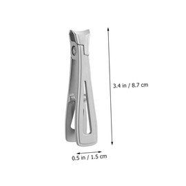 Minkissy Sturdy Easy to Use Stainless Steel Nail Clippers Nail Care Cutter for Fingernail Pedicure Manicure for Travel
