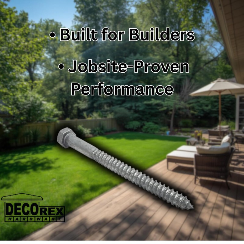 1/2 in x 8 in Hot Dip Galvanized Lag Bolts