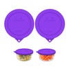 Sophico 2 Cup Round Silicone Storage Cover Lids Replacement for