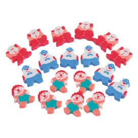U.S. Toy Mini Clown Erasers