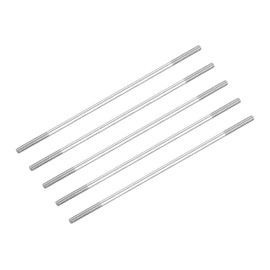 METALLIXITY 5 Pcs Double Sided Stud Bolts (M6 Thread 160mm Length) 304 Stainless Steel Double Threaded Rod Bolts - Home Maintenance