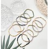 WAINIS 27Pcs Delicate Boho Beaded Bracelet Multi Layer Versatile Statement