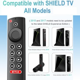 Newest Replacement Voice Remote for NVIDIA Shield Remote, for NVIDIA 2015 2017 2019 and Shield Android TV 4K HDR with Voice and Backlit Buttons, Customizable Menu Buttons