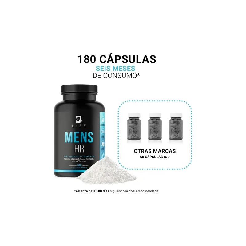 Vitaminas Cabello Y Barba Para Hombre De 180 Cápsulas B