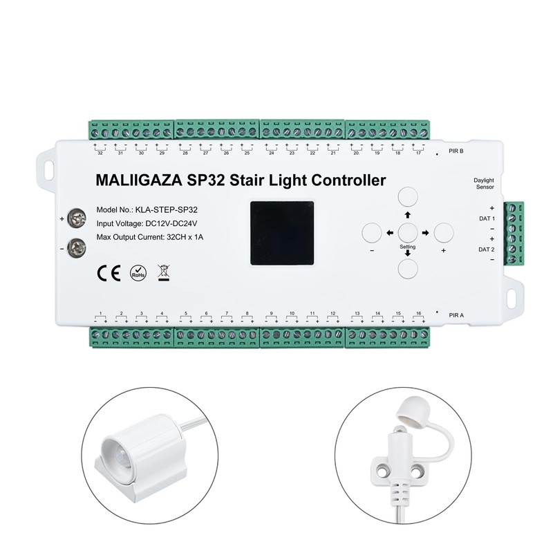 Motion Sensor LED Stair Controller, 32 Channel PIR Motion Sensor