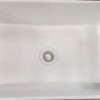 EADOT White Polymer Drain Kitchen Sink Drain Assembly with Removable