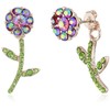 Betsey Johnson Flower Front Back Earrings-Jackets