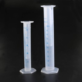 Cilindro Graduado Cilindros de Medición de Plástico Juego de 10Ml 25Ml 50Ml 100Ml 4 Uds. Tubo de Ensayo Científico de Precipitados para Experimento Suministros de Ciencia