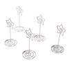 20PCS Desk Memo Clips Table Number Holder Star Shape Metal