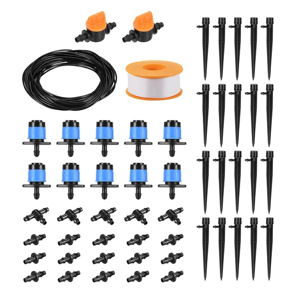 MECCANIXITY Drip Irrigation Kit Irrigation Switch Valve 1/4" Drip Irrigation
