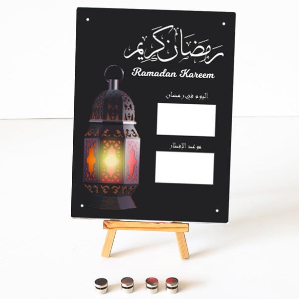 Ramadan Countdown Calendar Acrylic Countdown Calendar Decorations Handwritten Reusable Table