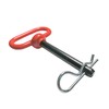 Generic Red handle tow hitch lock pin and R-clamp for
