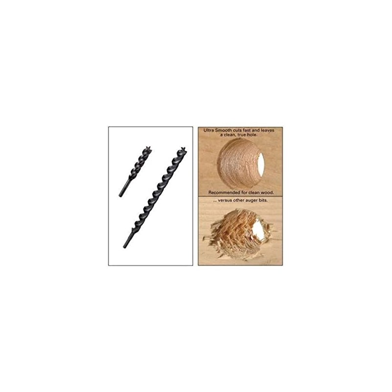 WoodOwl 09810 Tri-Cut 13/16-Inch by 18-Inch Ultra Smooth Auger Bit