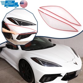 autopart2021 Clear Front Headlight Headlamp Lens Cover Shell Cap For Corvette C8 2020-2025 US