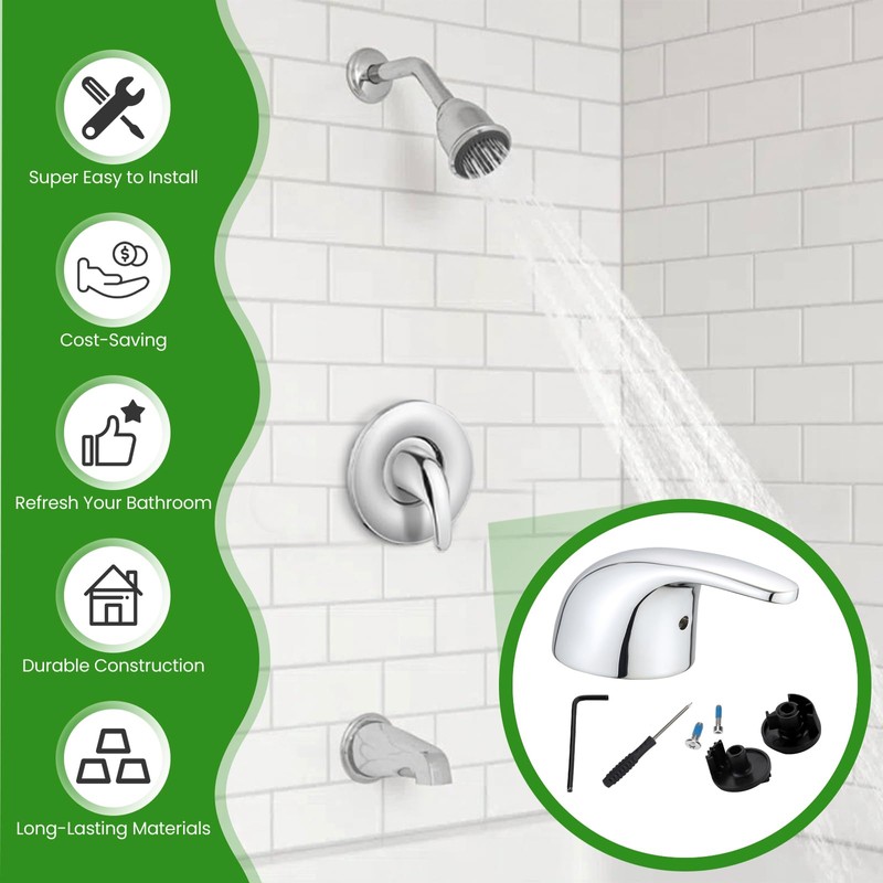 Replacement for Moen 100657 Lever Shower Handle, Compatible with Moen