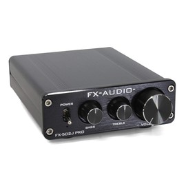 FX-AUDIO- FX-502J PRO TDA7498 Equipped with 50W x 2ch Tone Control Function Pre-Main Amplifier (Black)