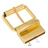 1.5" (40mm) Reversible Gold Belt Buckle Replacement Belt Buckle