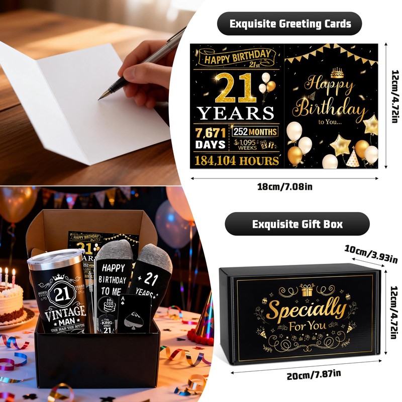 Epaing 21st Birthday Gifts for Men, Unique Funny Gift Baskets