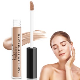 Concealer Full Coverage - Under Eye Concealer for Mature Skin, Long Lasting Moisturising Full Coverage Concealer, Easy to Blend, Vegan Residue Free (#04, 2.5ml)