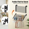 Scisum Wall Mounted Clothes Drying Rack 28 Inch – Foldable