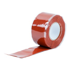 SIKEDEPRO Seal Self Fusing Silicone Tape 1 Rolls 1'' X 10-Feet Emergency Pipe & Plumbers Repair Rubber Rescue Tape Insulation Heavy Duty for Sealing Radiator pipe Leaks Wrapping Electrical Wires （red）