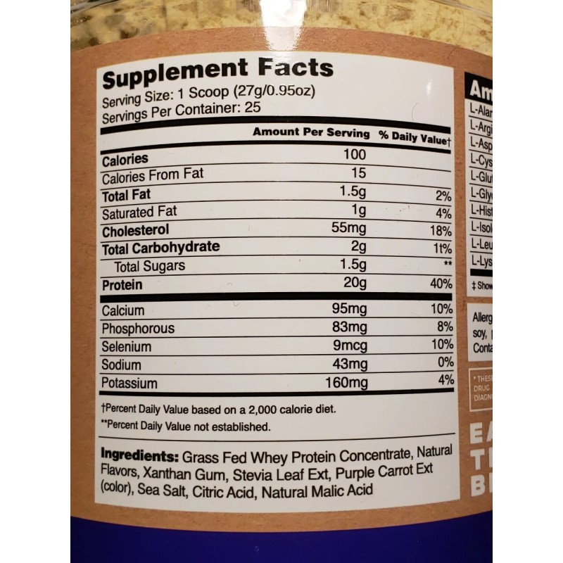Eat The Bear - Whey Protein - Grass fed 1.48