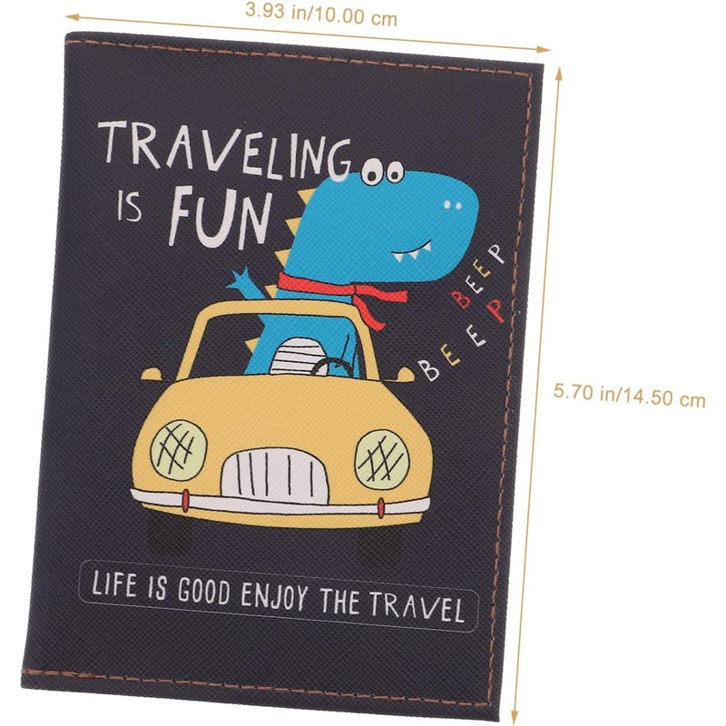 COLLBATH Cartera para Niño, Funda para Pasaporte de Viaje en