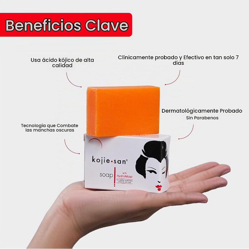 Kojie San Orange Whitening Soap, 3 x 65 g