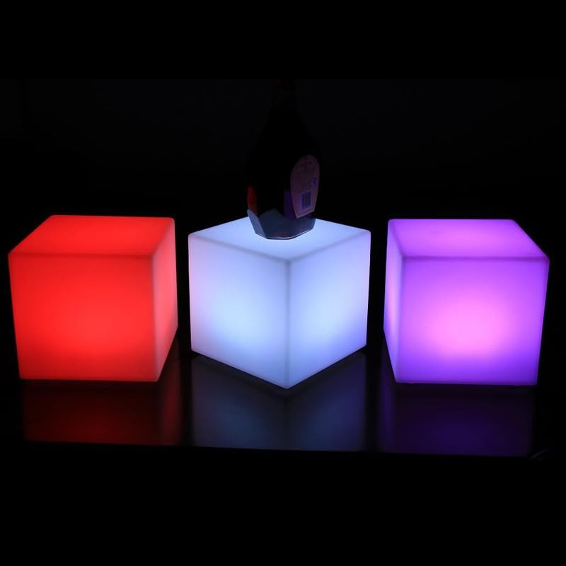 COPU 8-inch Waterproof LED Light Cube | USB Rechargeable Mood