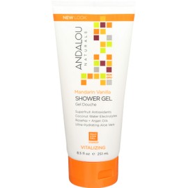Andalou Naturals Shower Gel Mandrin Vanila, 8.5 oz