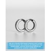 BLUEWING Stainless Steel Split Ring 25pcs Flat Ring High Strength