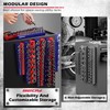12-Piece 1/4" 3/8" 1/2"-Drive SAE & Metric Magnetic Socket Organizer