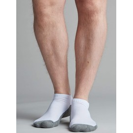 Bolter 18 Pack Men's Low Cut Socks (8-12, White)