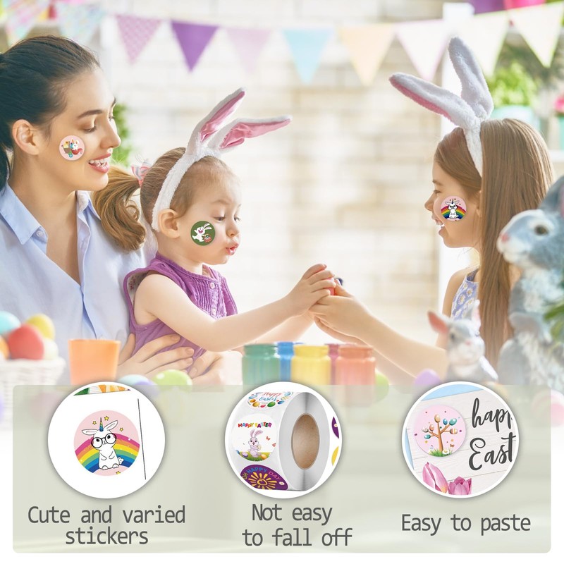 Easter Egg Embellishment Set with Adorable Rabbit Decals