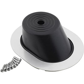Steering Column Oval Firewall Mounting Boot Seal, SS Bezel