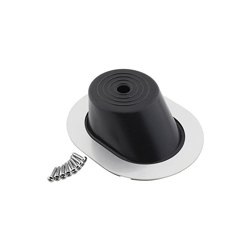Steering Column Oval Firewall Mounting Boot Seal, SS Bezel